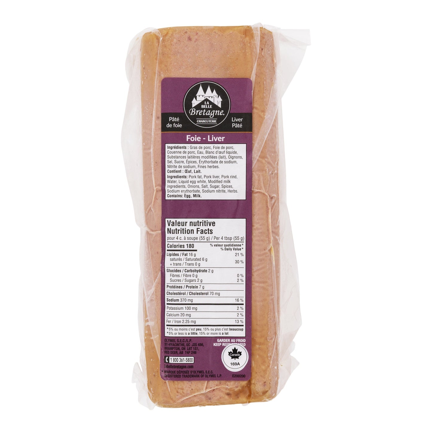 Belle Bretagne Traditional Liver Pate, 1.5 kg average weight - image 1