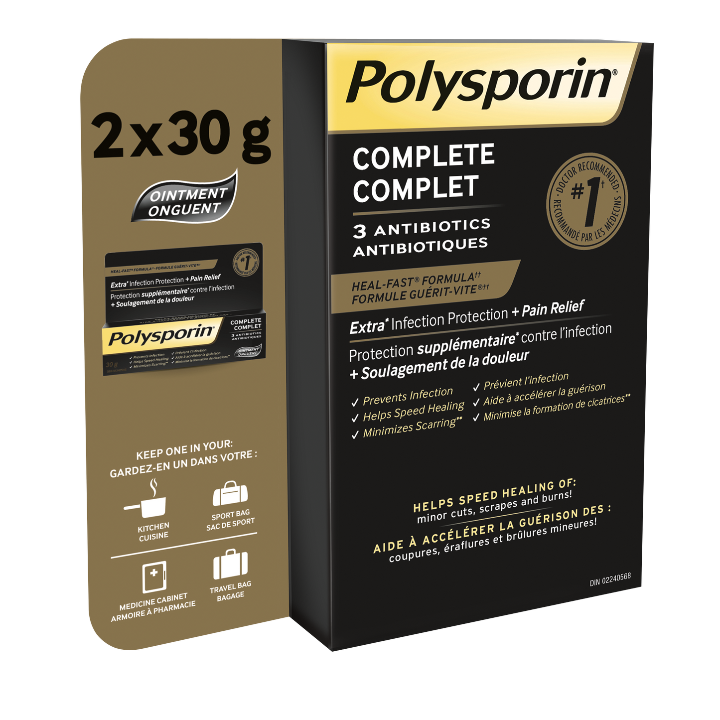 Polysporin Complete, 2 x 30 g - image 1