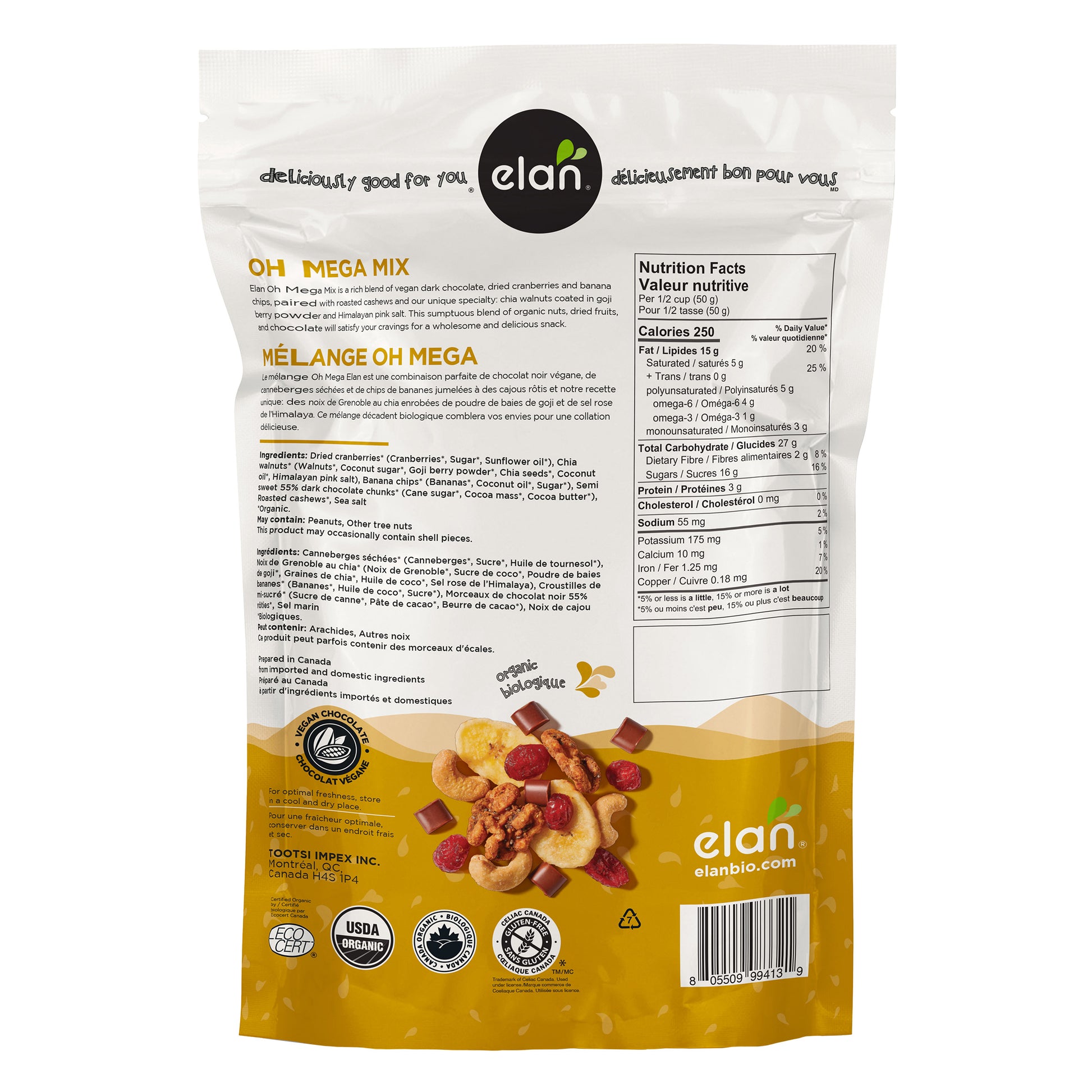 Elan Organic Oh Mega Mix, Snack, 2 × 681 g - image 3