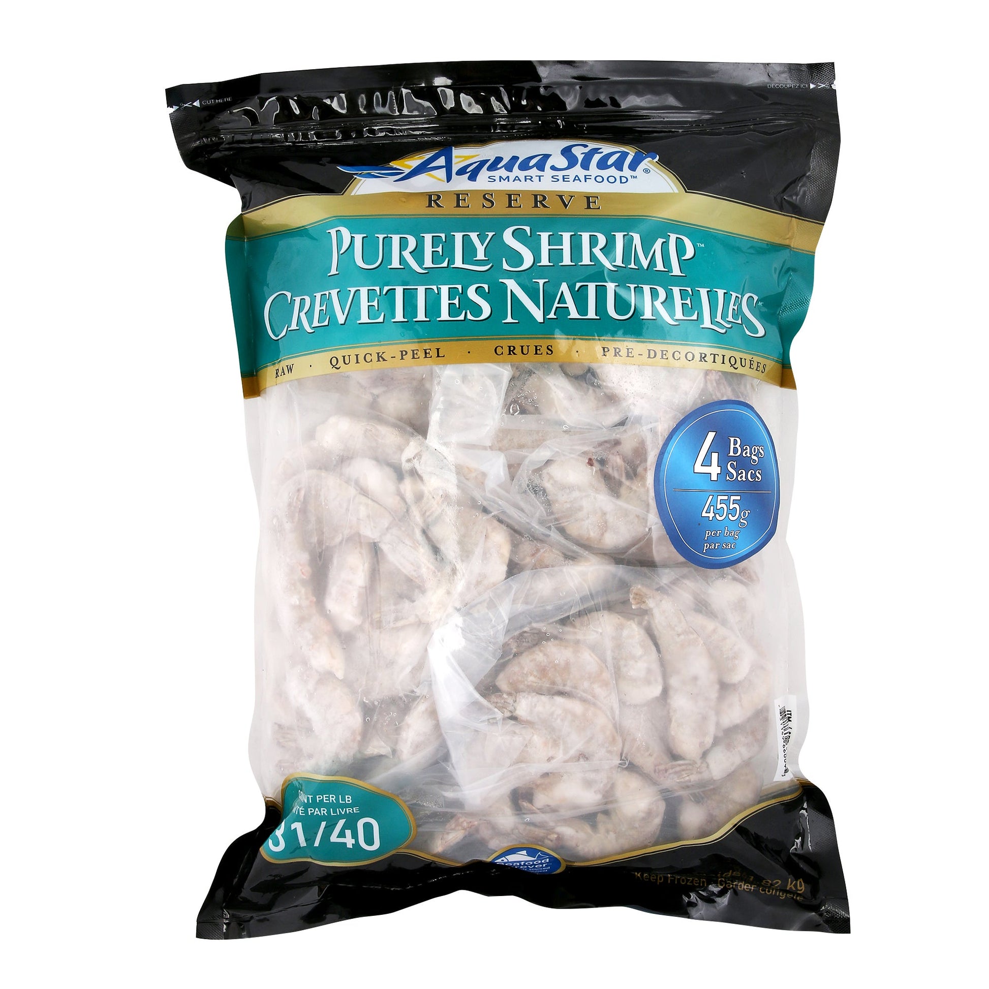 Aqua Star Frozen 31-40 Raw Shrimp, 1.82 kg - image 1