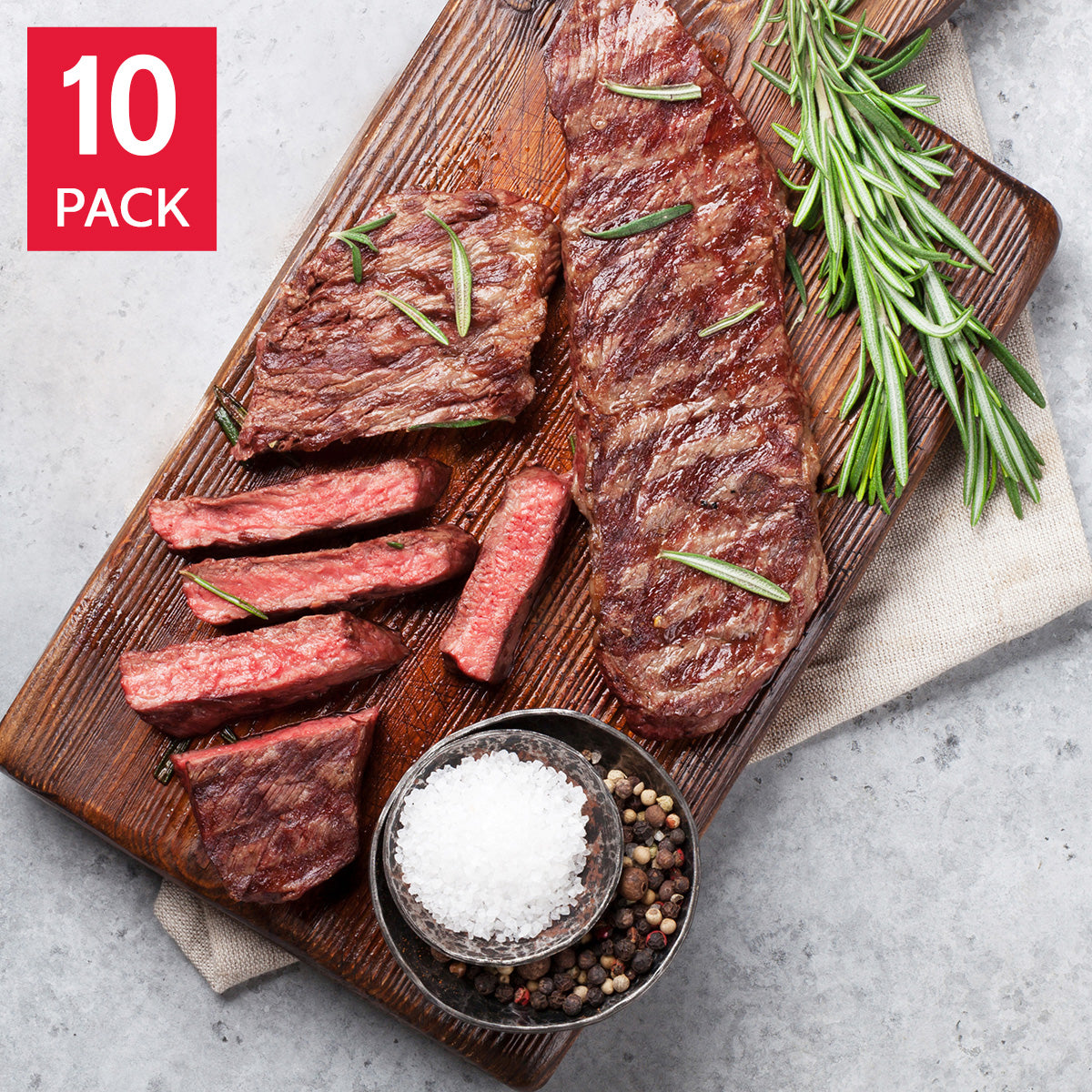 Northfork Meats Bison Striploin 226.8 g (8 oz) x 10 pack - image 1