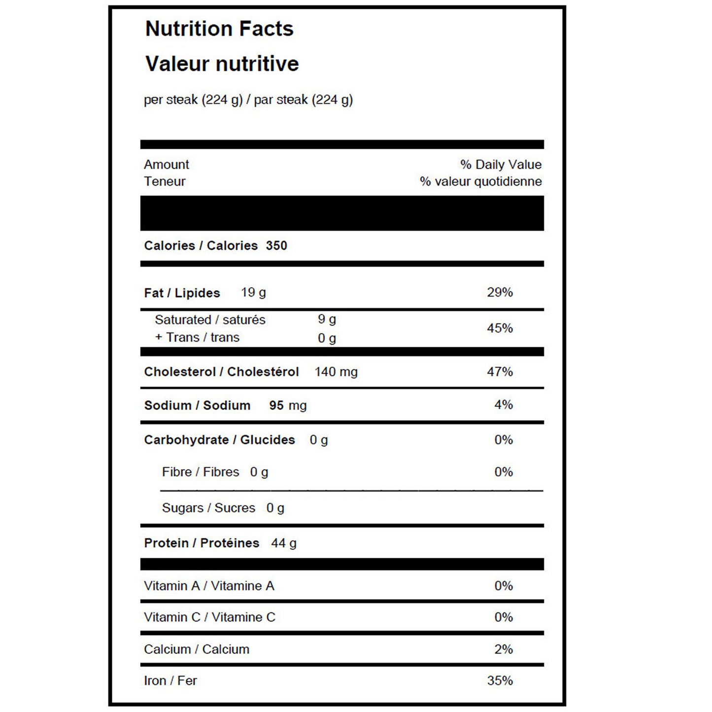 Northfork Meats Bison Striploin 226.8 g (8 oz) x 10 pack - image 3