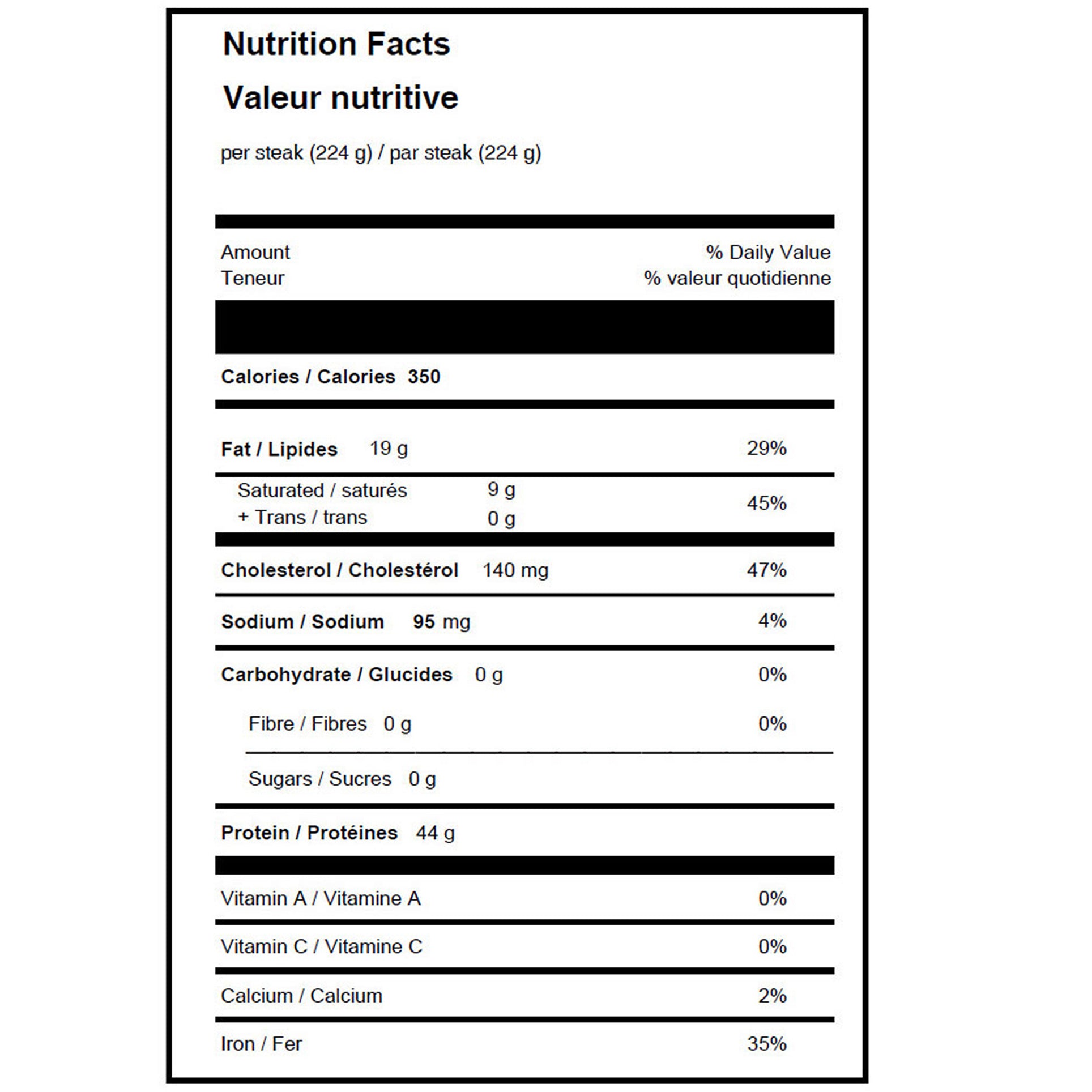 Northfork Meats Bison Striploin 226.8 g (8 oz) x 10 pack - image 3