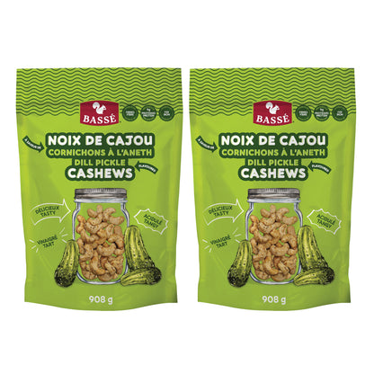 Bassé Dill Pickle Flavoured Cashews, 2 × 908 g - image 1