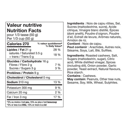 Bassé Dill Pickle Flavoured Cashews, 2 × 908 g - image 2