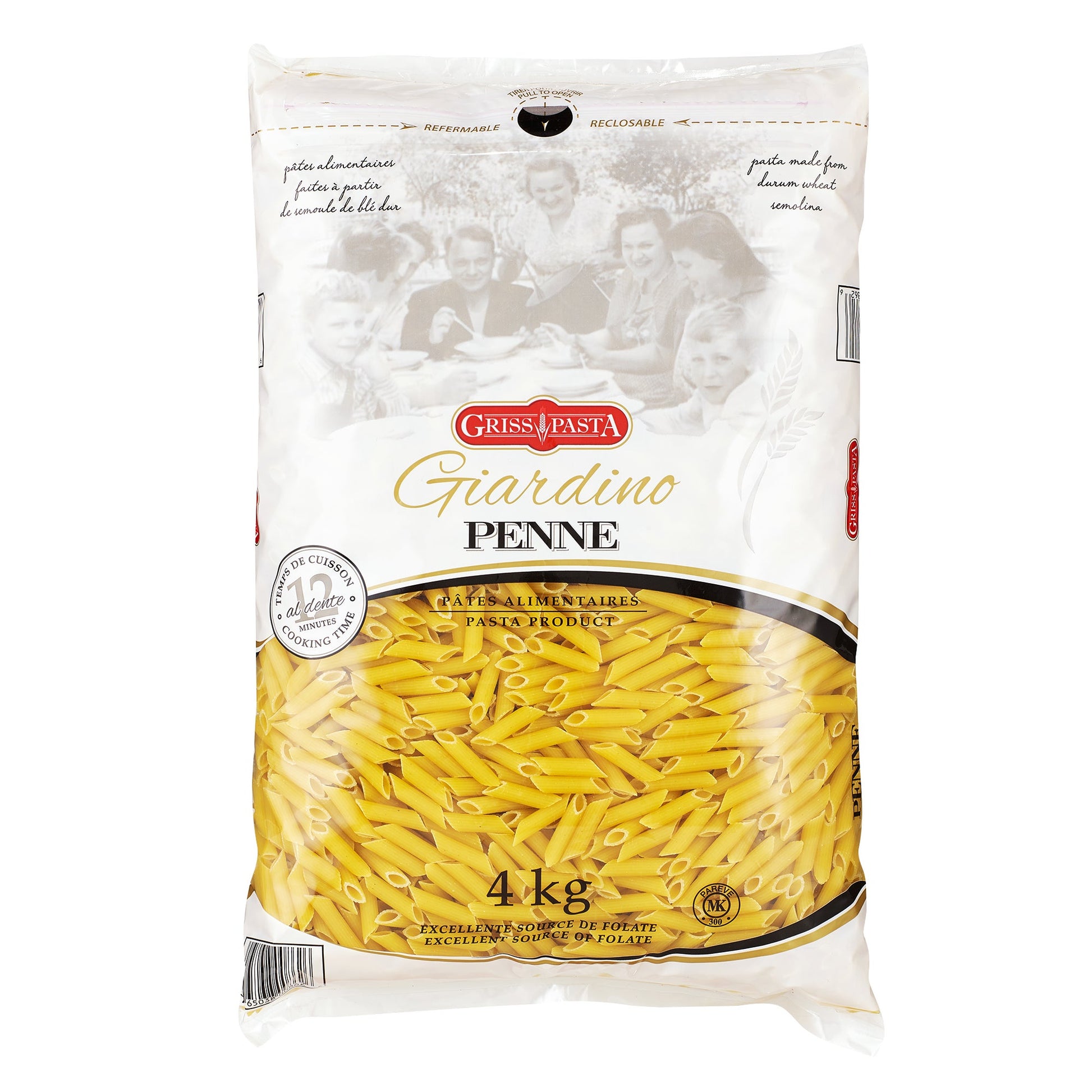 Griss Pasta Giardino Penne, 4 kg - image 1