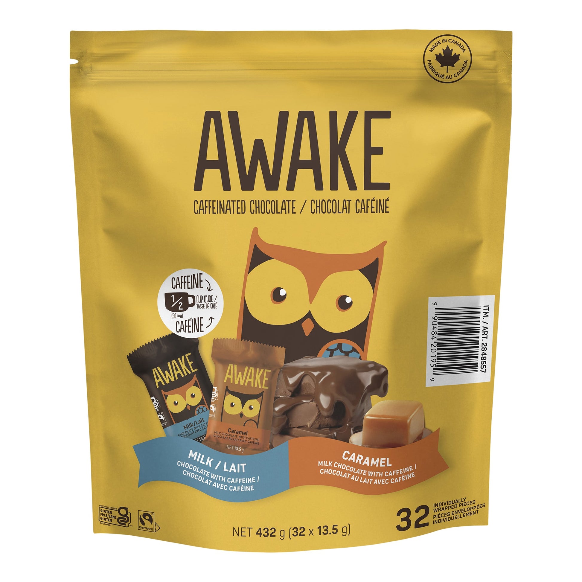 Awake Caffeinated Chocolate, 32 x 13.5 g — product image