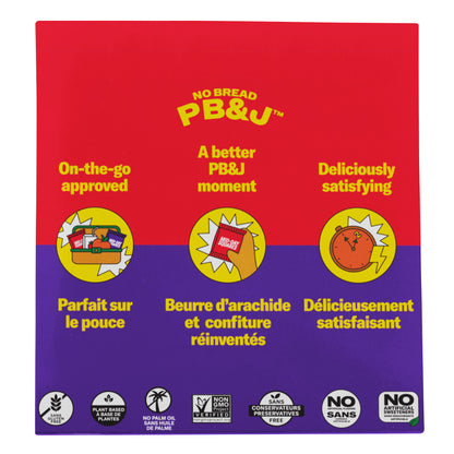 Mid-Day Squares No Bread PB&J Strawberry & Grape Snack Bars Variety Pack, 48 × 33 g - image 4