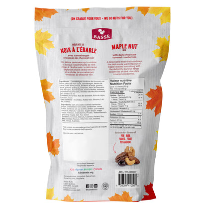 Bassé – Maple Nut Mix with Dark Chocolate Dried Cranberries, 800 g - image 2