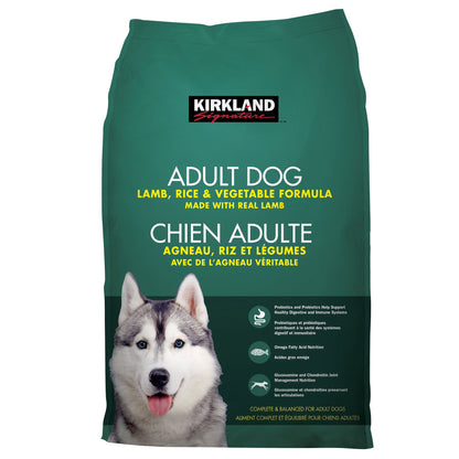 Kirkland Signature Lamb, Rice & Vegetables Adult Dog Food, 18.14 kg (40 lb.) - image 1