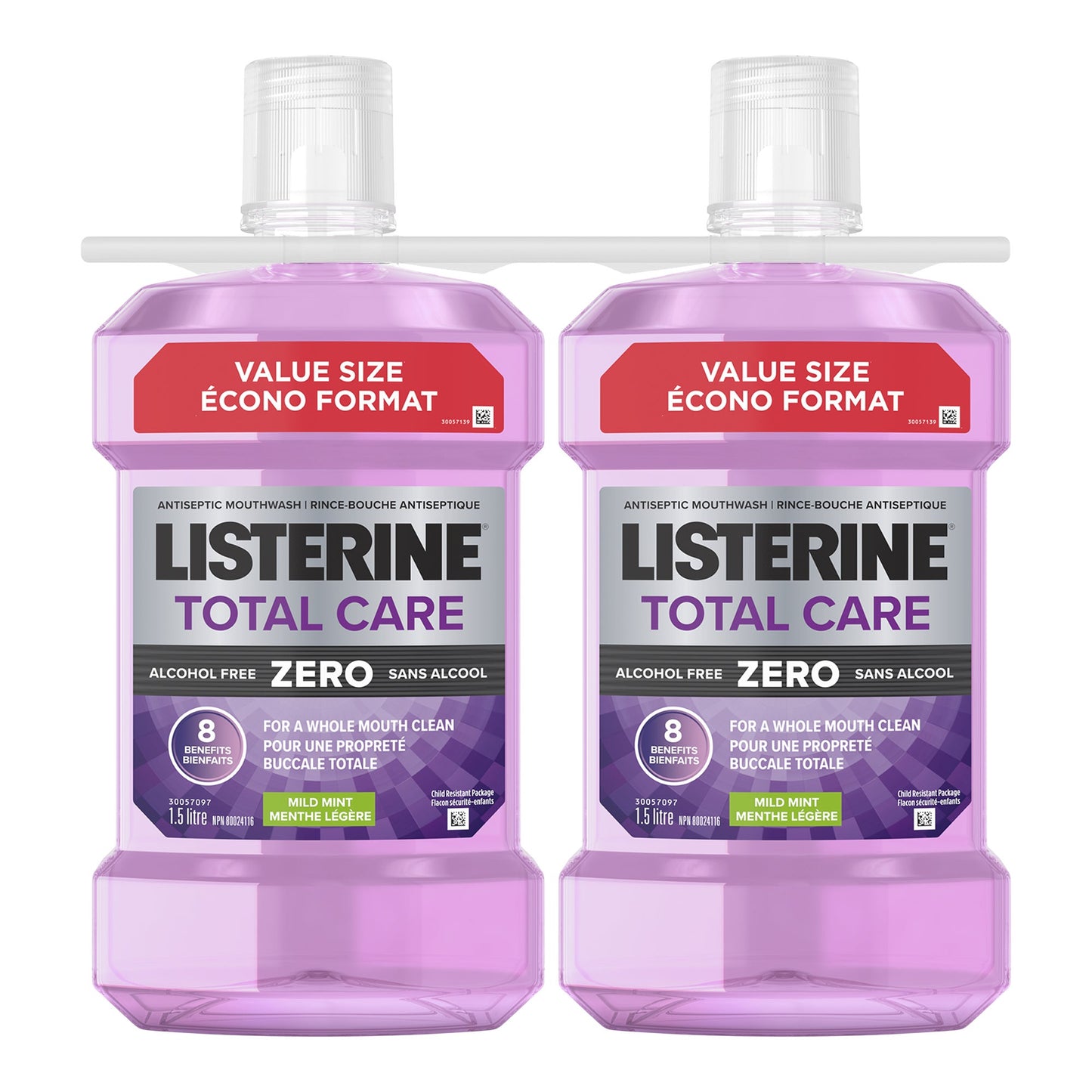 Listerine Total Care Zero Mouthwash, 2 × 1.5 L - image 2