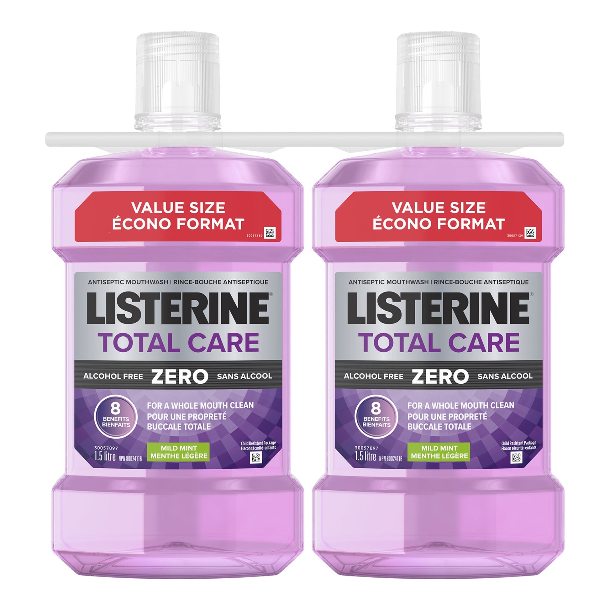 Listerine Total Care Zero Mouthwash, 2 × 1.5 L - image 2