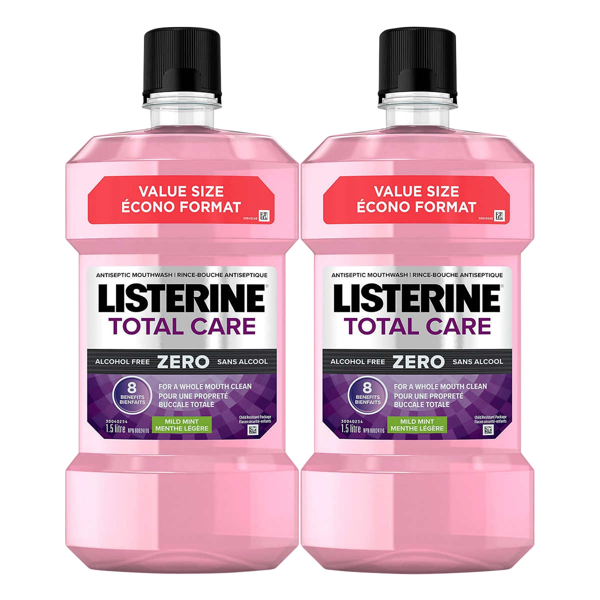 Listerine Total Care Zero Mouthwash, 2 × 1.5 L - image 3