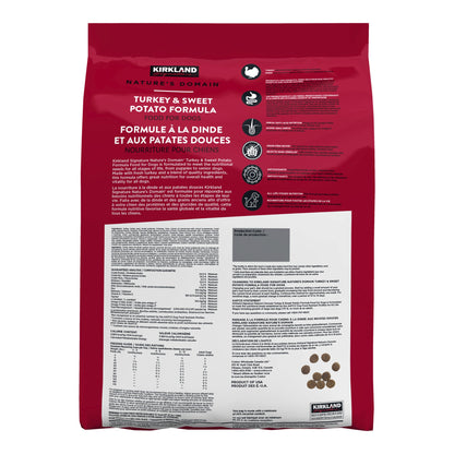 Kirkland Signature Nature's Domain Turkey Meal & Sweet Potato Dog Food, 35 bl - image 2