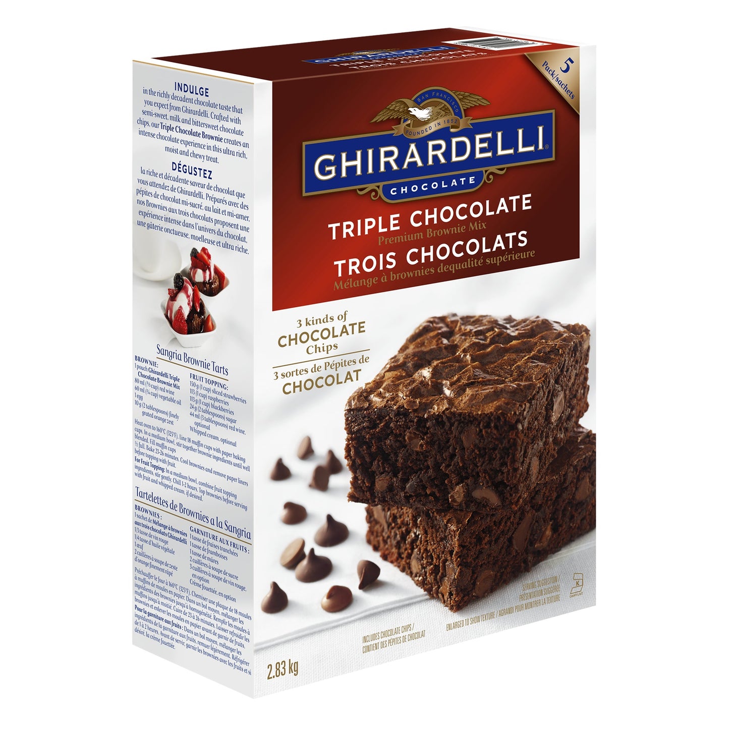 Ghirardelli Premium Brownie Mix, 2.83 kg - image 1