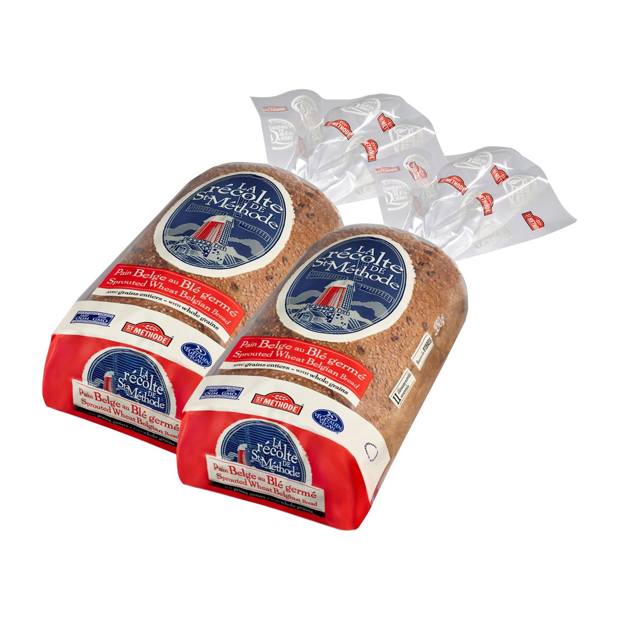St Méthode Sprouted Wheat Bread, 2 x 550 g - image 1