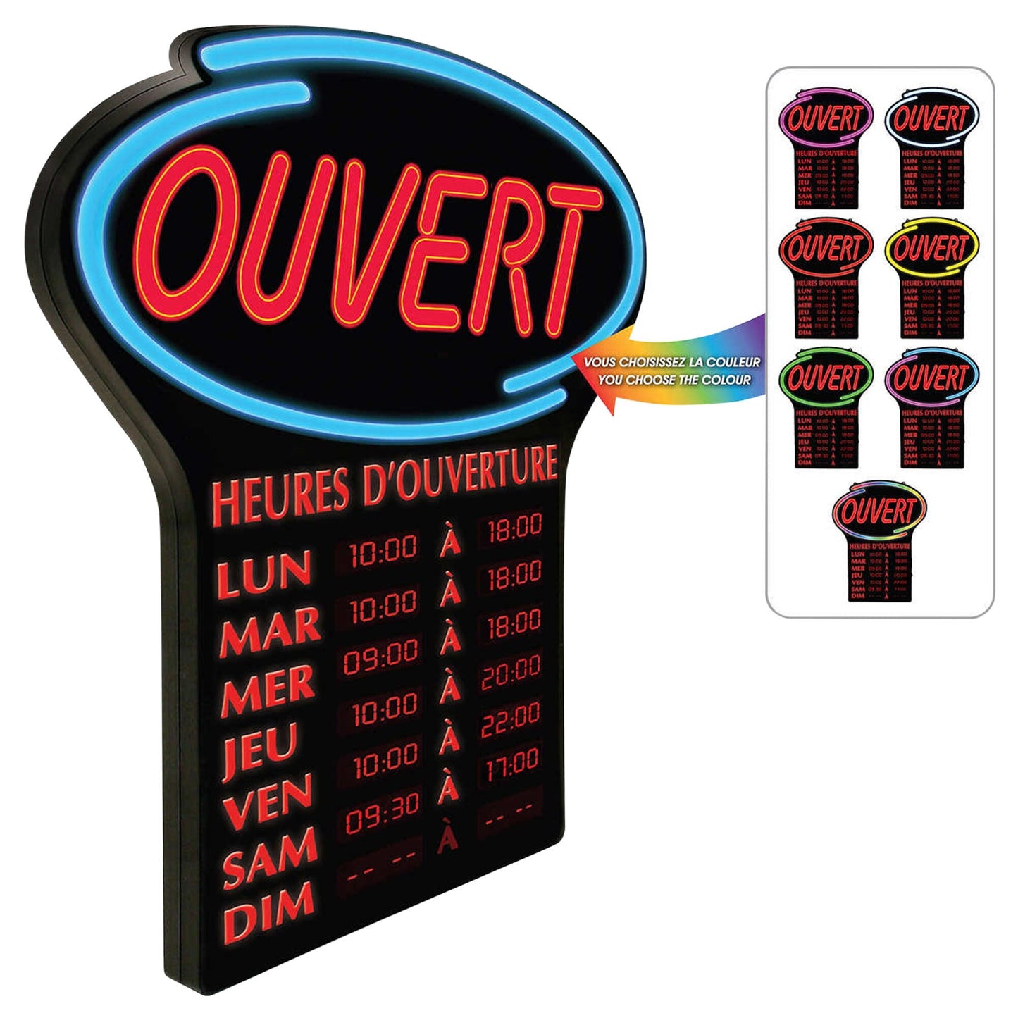 NEWON LED “OUVERT�? Sign - French Only - image 2