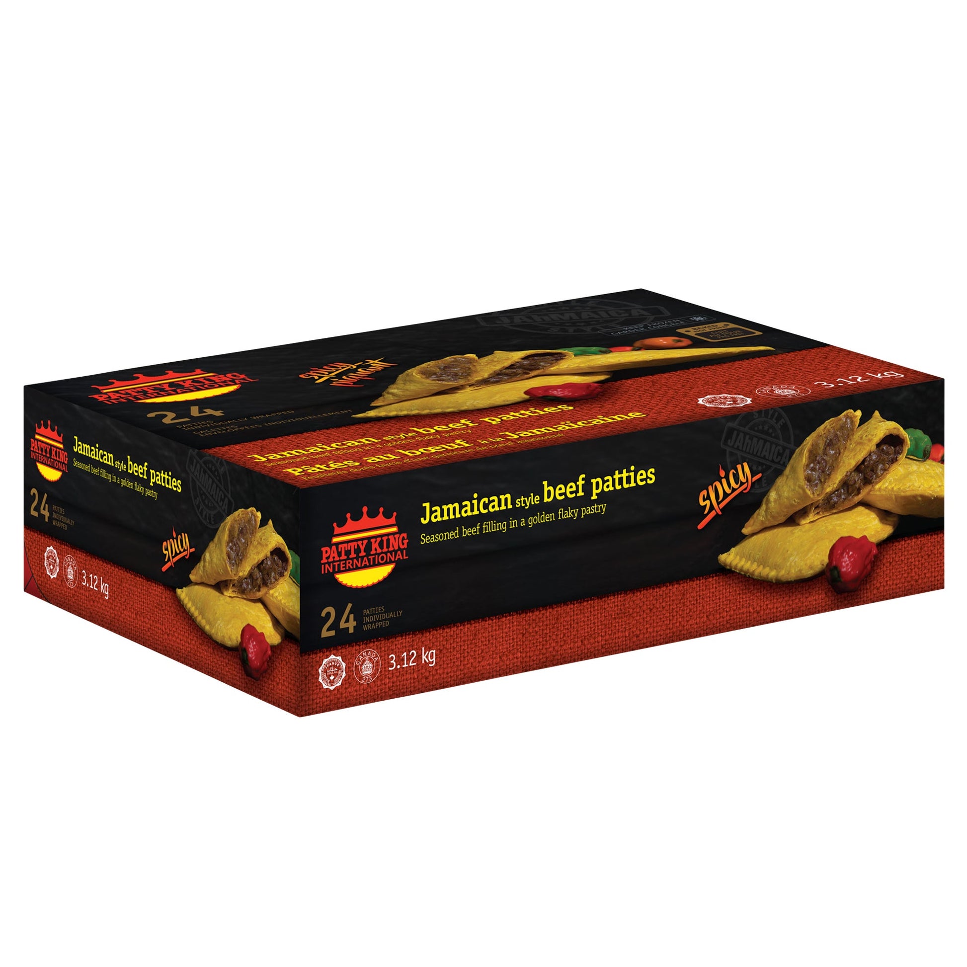 Patty King Frozen Jamaican Patties, Pack of 24 - image 1