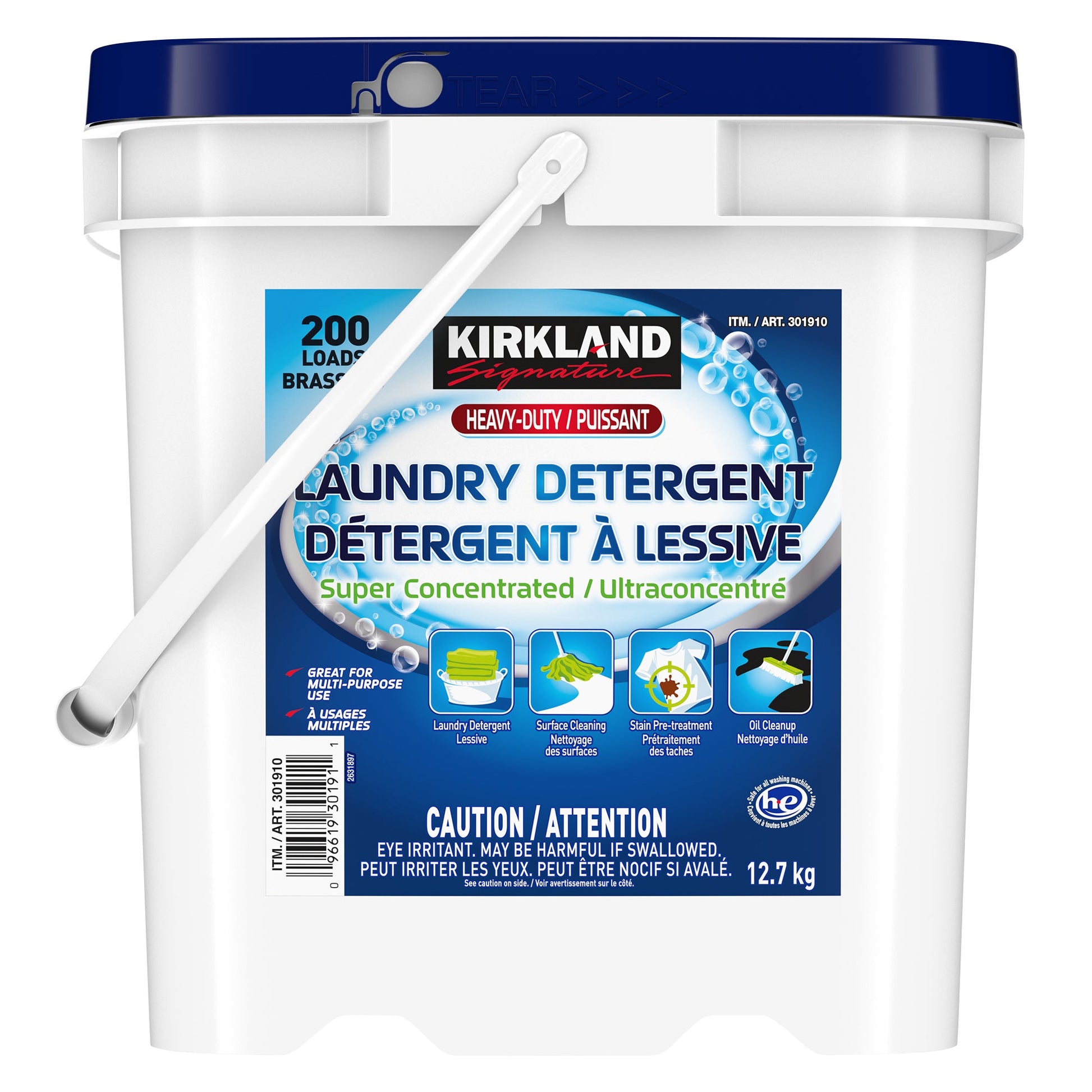 Kirkland Signature Institutional Laundry Detergent, 200 wash loads - image 1