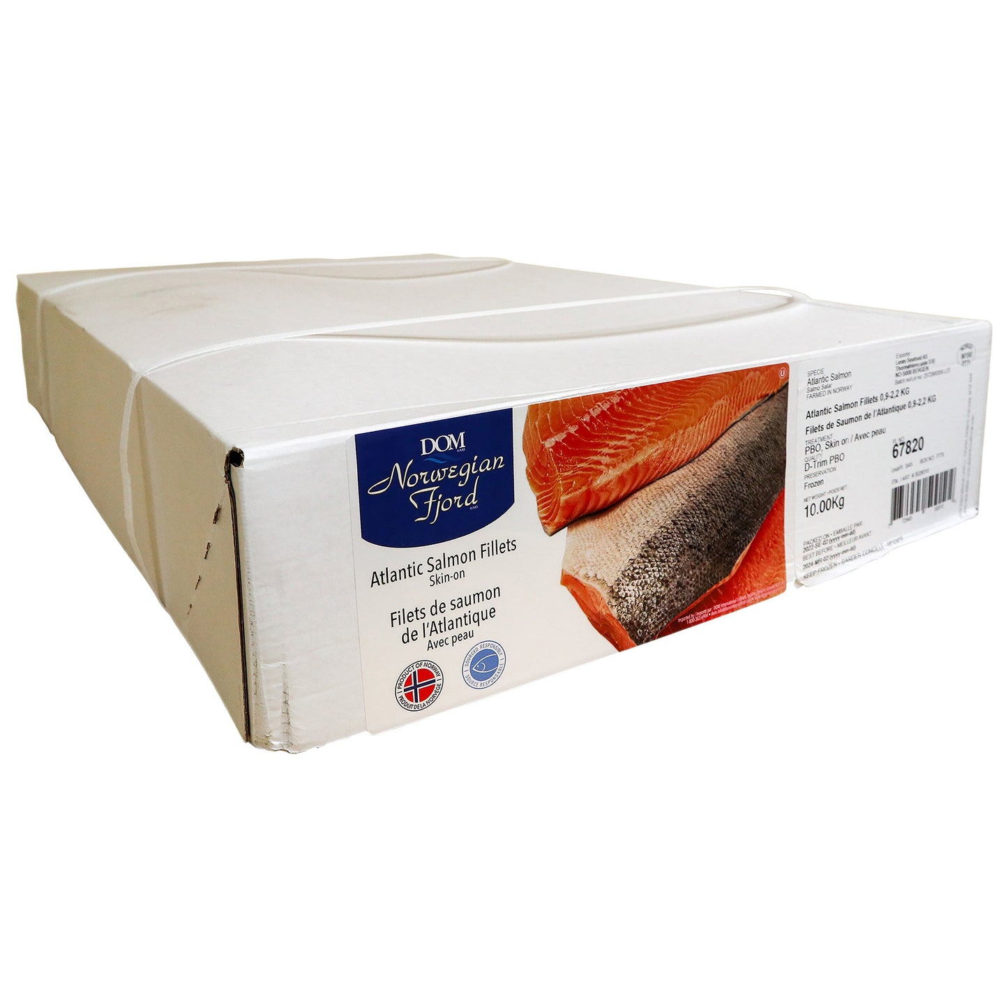 DOM Reserve Atlantic Salmon Fillets Skin on, 10 kg - image 1