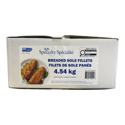 Dom Specialty Breaded Sole Fillets, 4.54kg - image 1