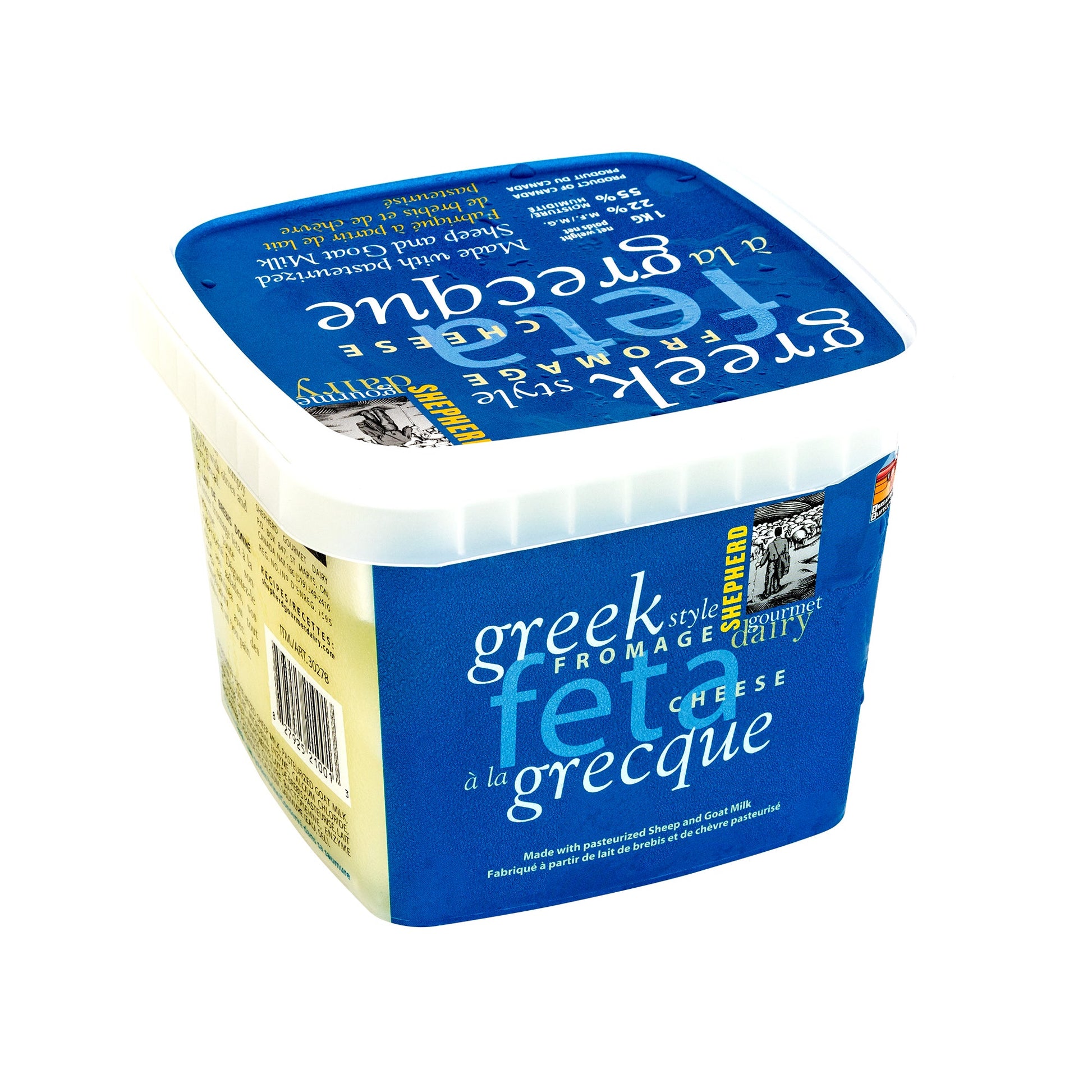 Shepherd Gourmet Dairy Sheep and Goat Feta Cheese, 1 kg - image 1