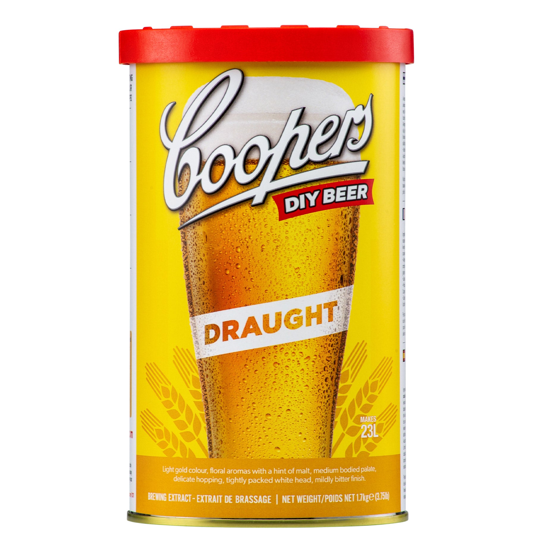 Coopers Brewing Extract Beer Kit – Draught Lager  (6 × 1.7 kg) - image 1