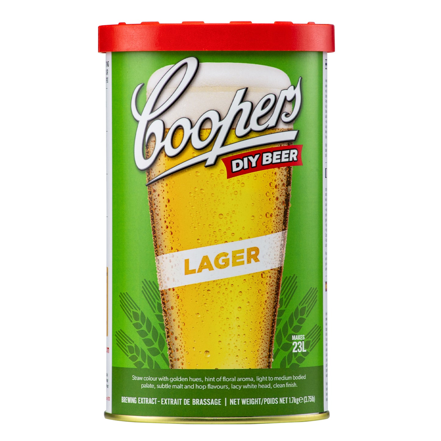 Coopers Brewing Extract Beer Kit, – Lager (6 × 1.7 kg) - image 1