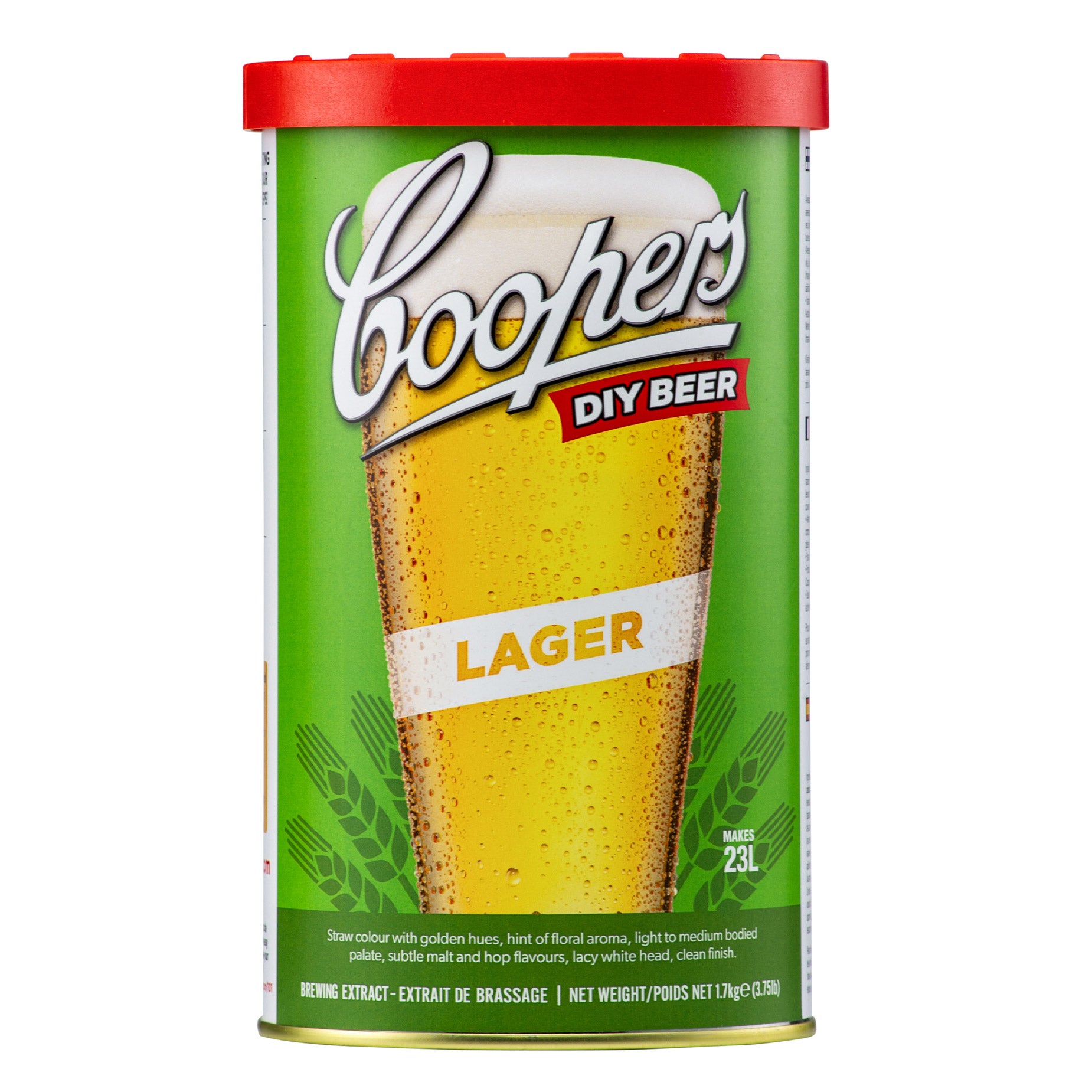 Coopers Brewing Extract Beer Kit, – Lager (6 × 1.7 kg) - image 1
