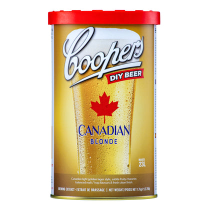 Coopers Brewing Extract Beer Kit, Canadian Blonde Ale (6 × 1.7 kg) - image 1