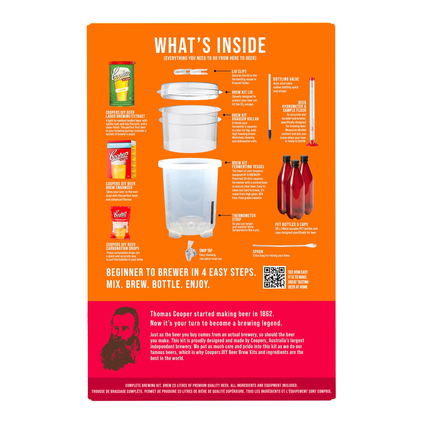 Coopers Beer Brew Kit  Equipment Starter Pack (1 x 23L ) - image 3