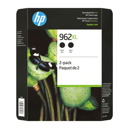 HP 962XL High Yield Black Original Ink Cartridge (3JB35BN) Twin-pack - image 1