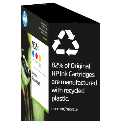 HP 962XL Cyan, Magenta and Yellow High Yield Original Ink Cartridges (3JB36BN) Combo-pack - image 5