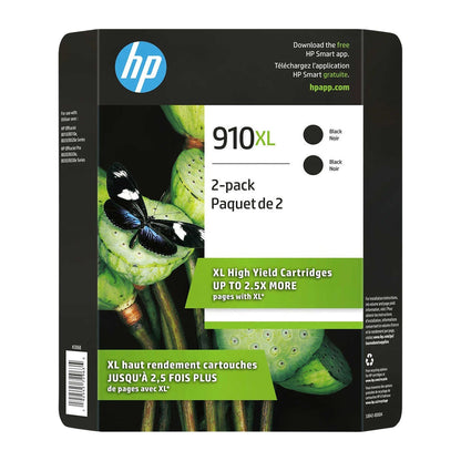 HP 910XL High Yield Black Original Ink Cartridge (3JB42BN) Twin-pack - image 1