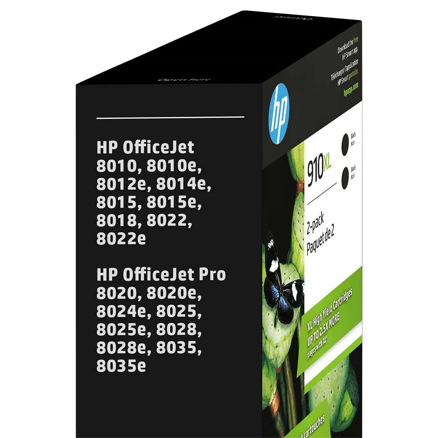 HP 910XL High Yield Black Original Ink Cartridge (3JB42BN) Twin-pack - image 2