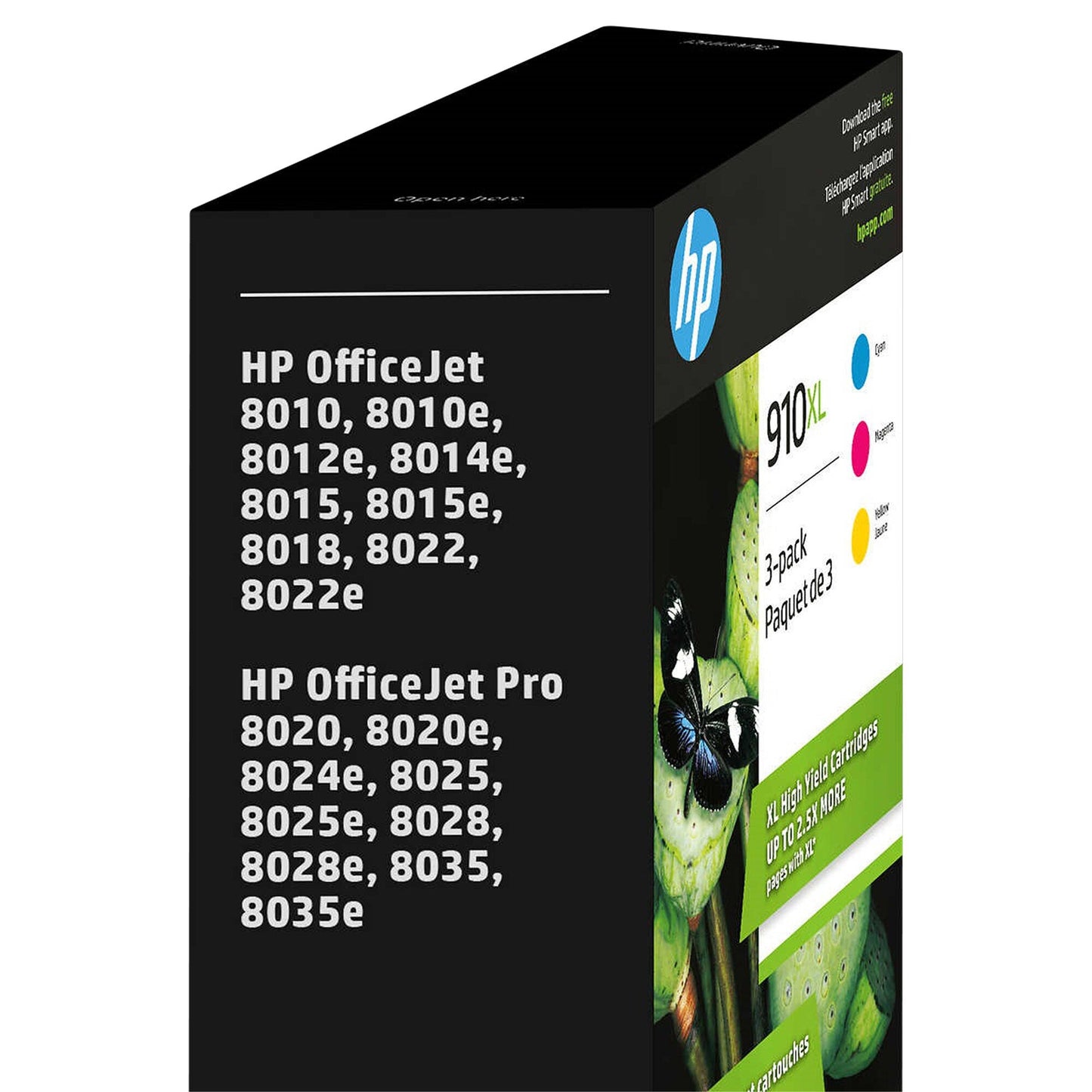 HP 910XL Cyan, Magenta and Yellow High Yield Original Ink Cartridges (3YM86BN) Combo-pack - image 2