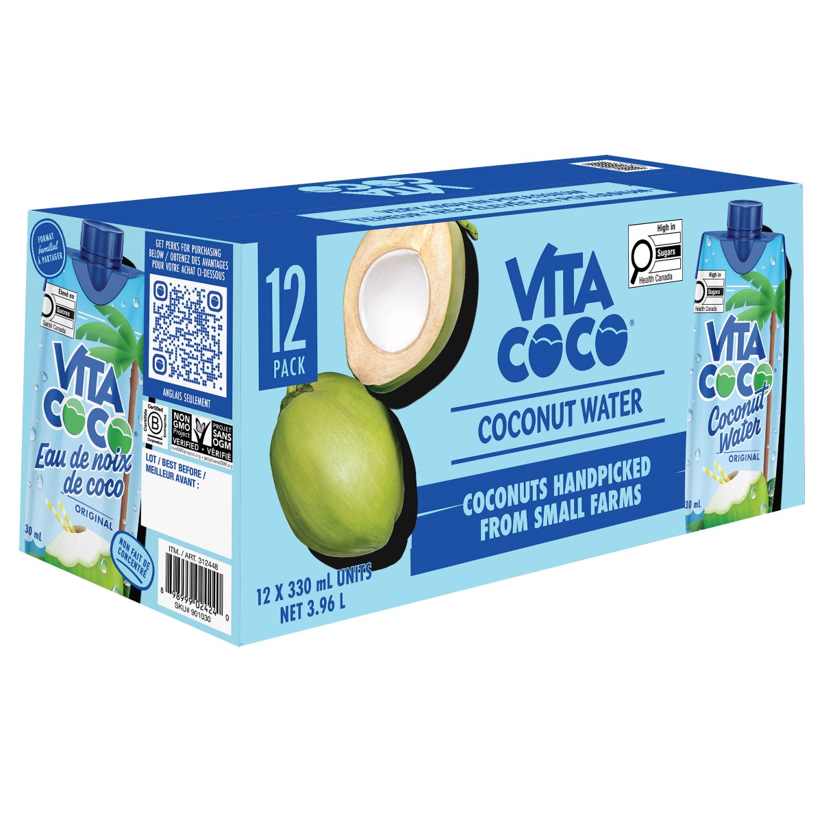 Vita Coco, Pure Coconut Water, 12 × 330 mL — image 1