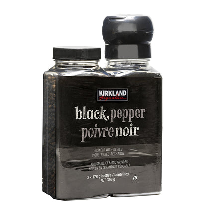 Kirkland Signature Black Pepper with Grinder and Refill, 357 g - image 1