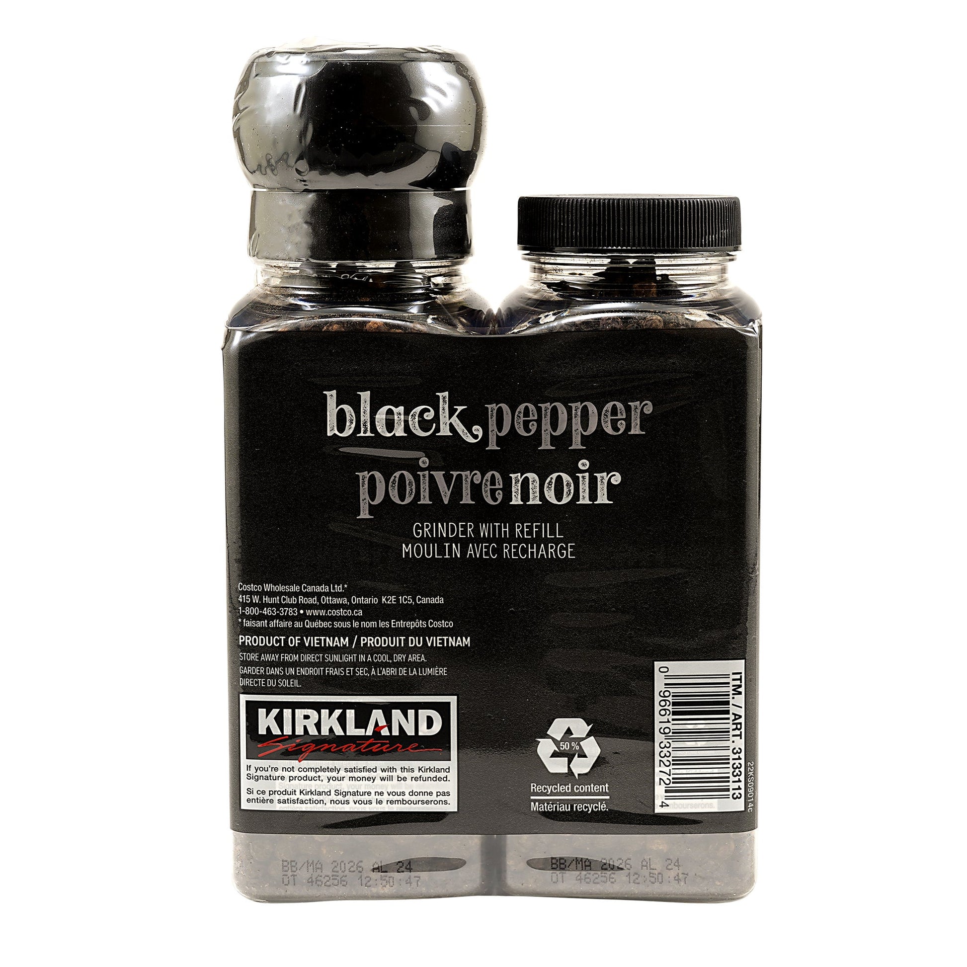 Kirkland Signature Black Pepper with Grinder and Refill, 357 g - image 4