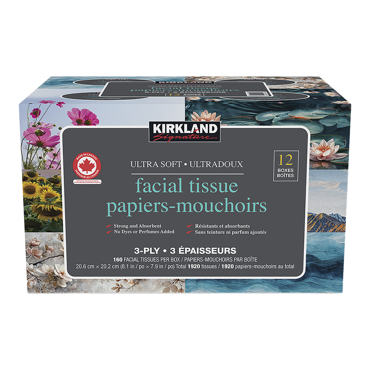 Kirkland Signature Ultra, Facial Tissue Boxes, Pack of 12 - image 1