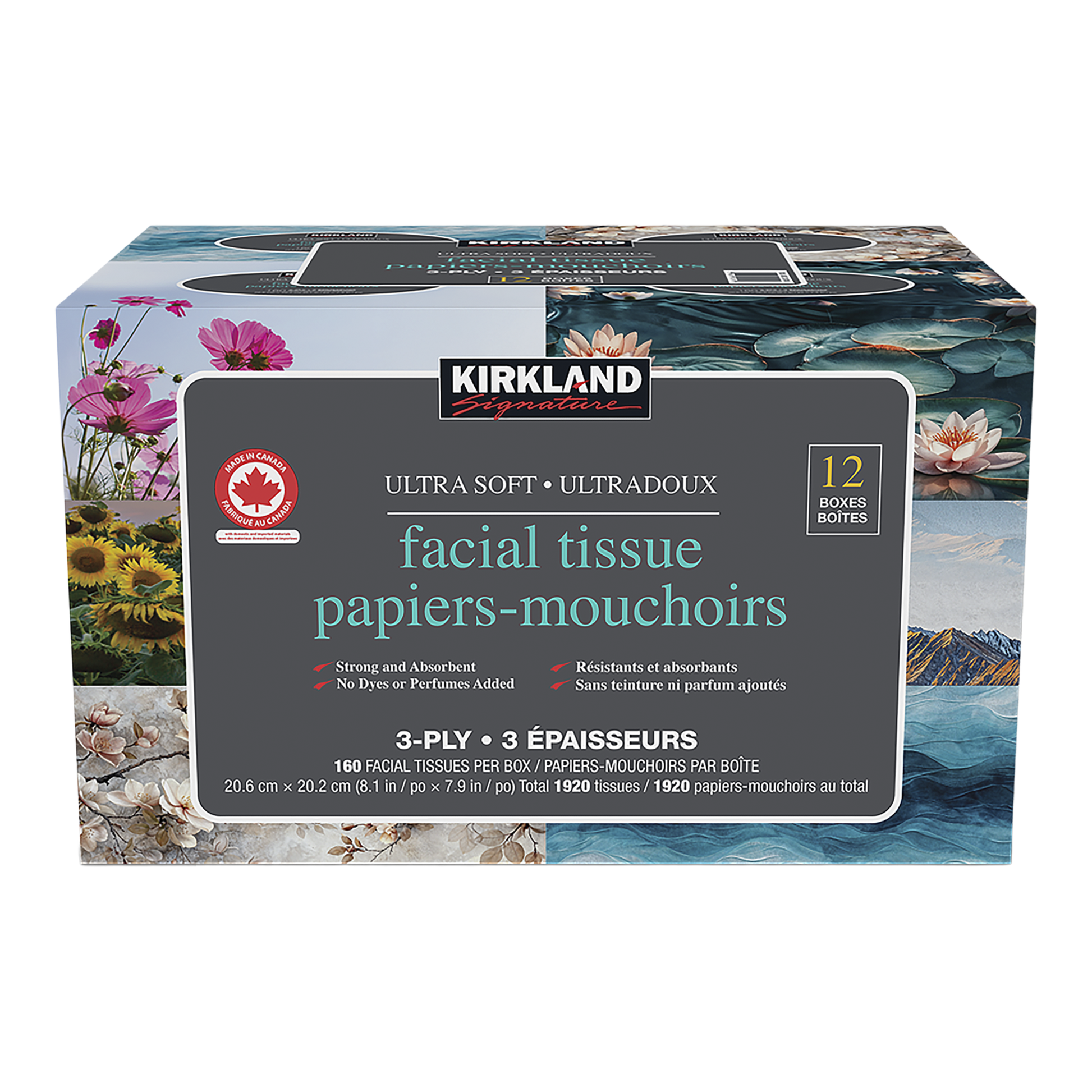Kirkland Signature Ultra, Facial Tissue Boxes, Pack of 12 - image 1