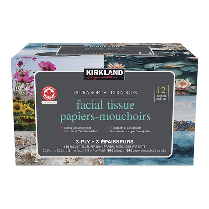 Kirkland Signature Ultra, Facial Tissue Boxes, Pack of 12 - image 1