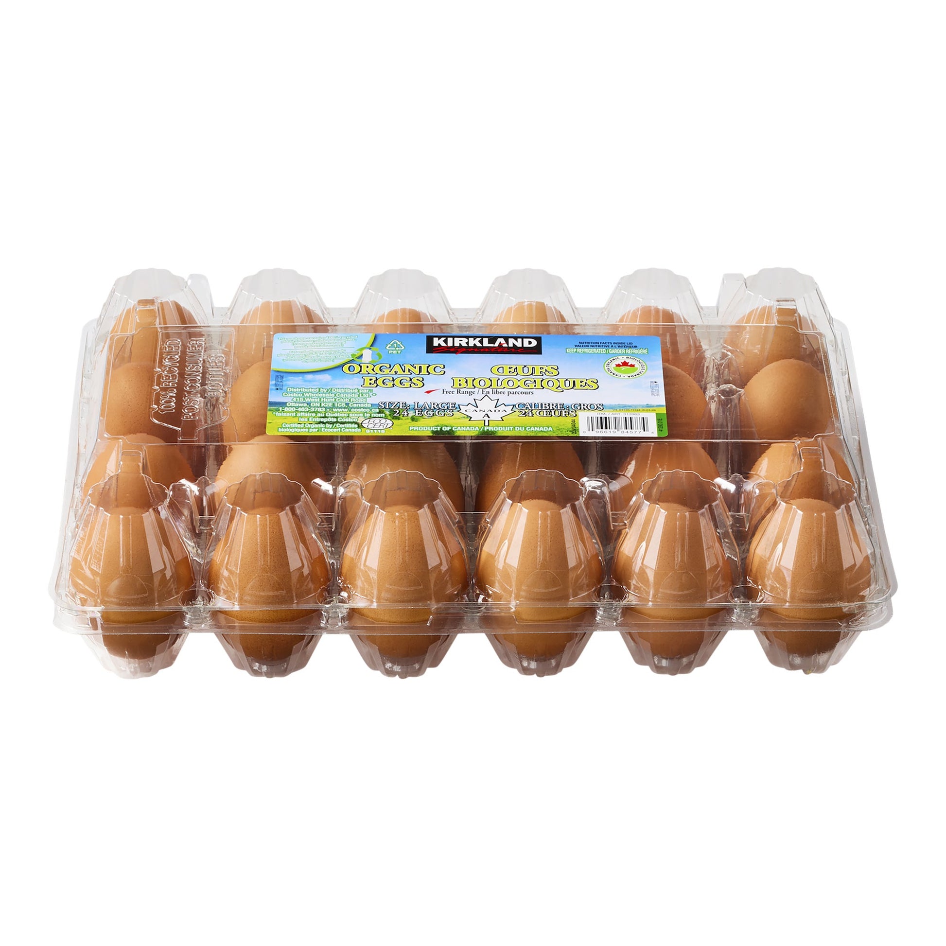 Kirkland Signature Large Organic Eggs, Pack of 24 - image 2