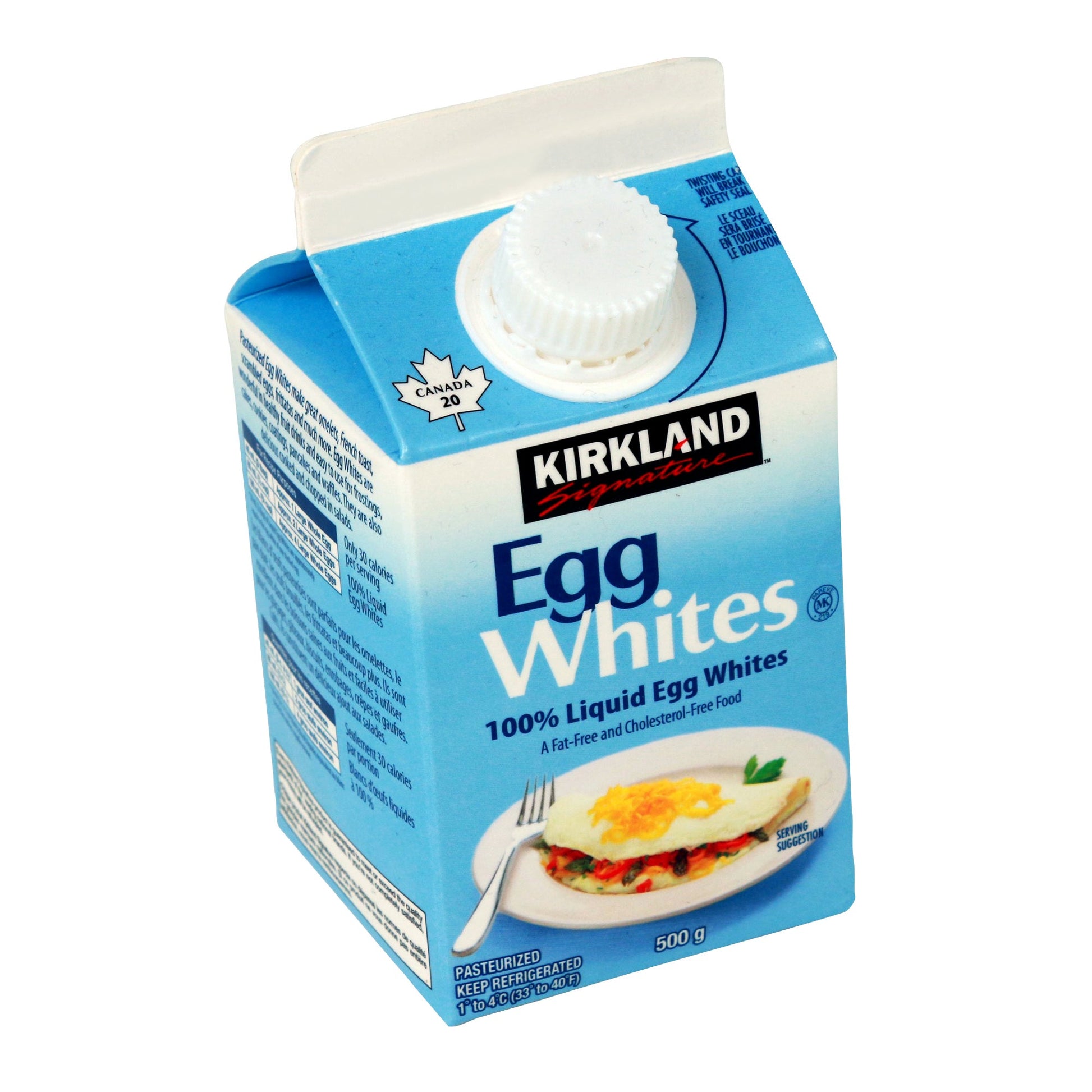 Kirkland Signature Liquid Egg Whites, 4 × 500 g - image 1