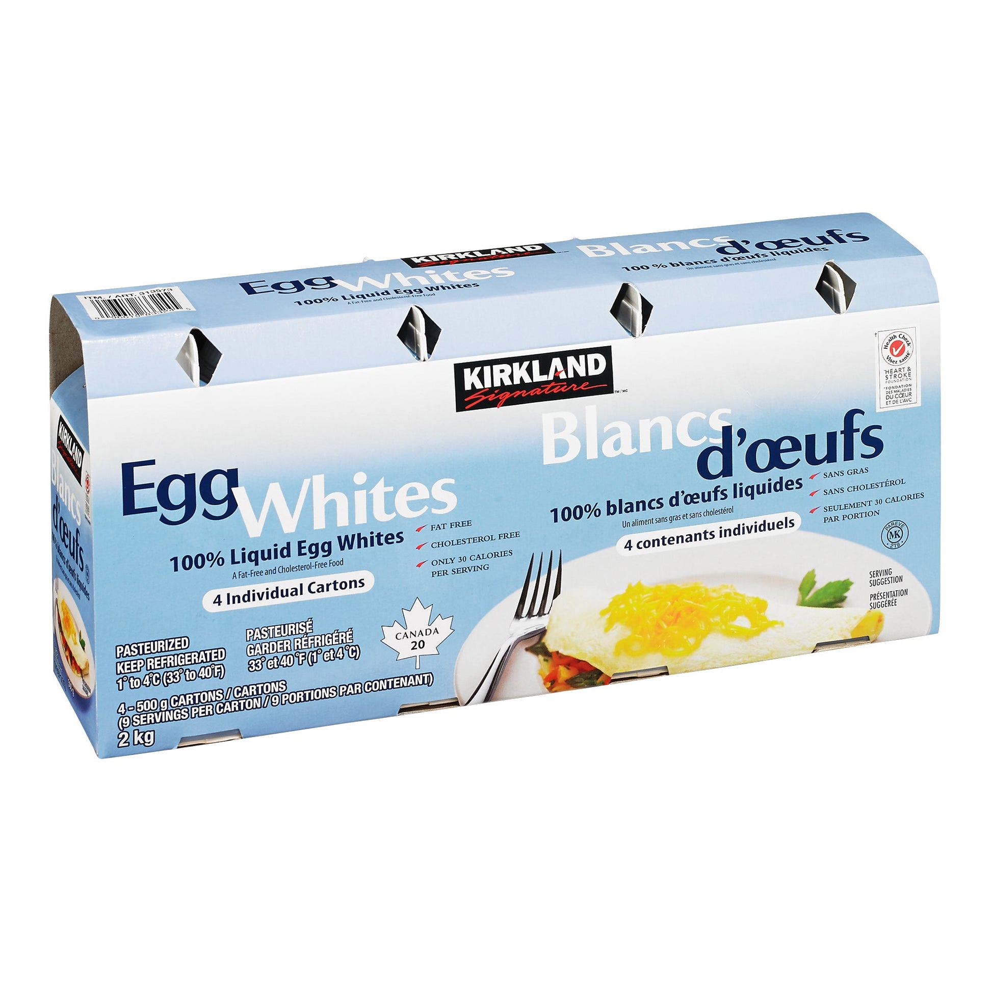 Kirkland Signature Liquid Egg Whites, 4 × 500 g - image 2