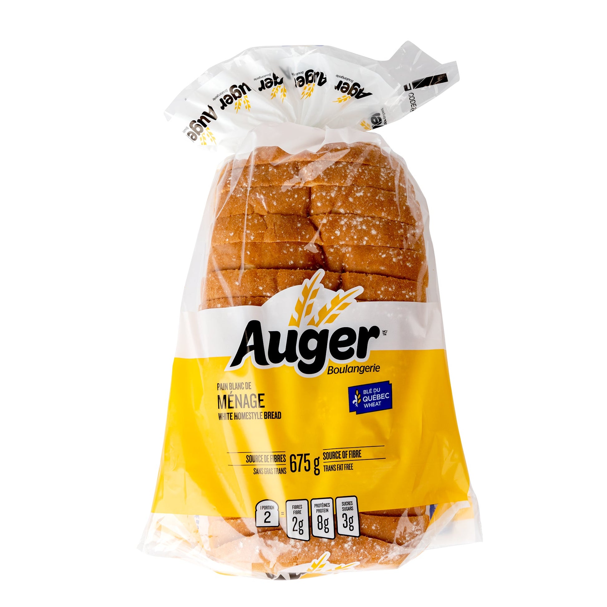 Auger White Homestyle Bread, 2 × 675 g - image 1