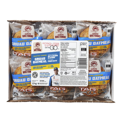 Tag On The Go Oatmeal Cookies, 12 x 100 g - image 1
