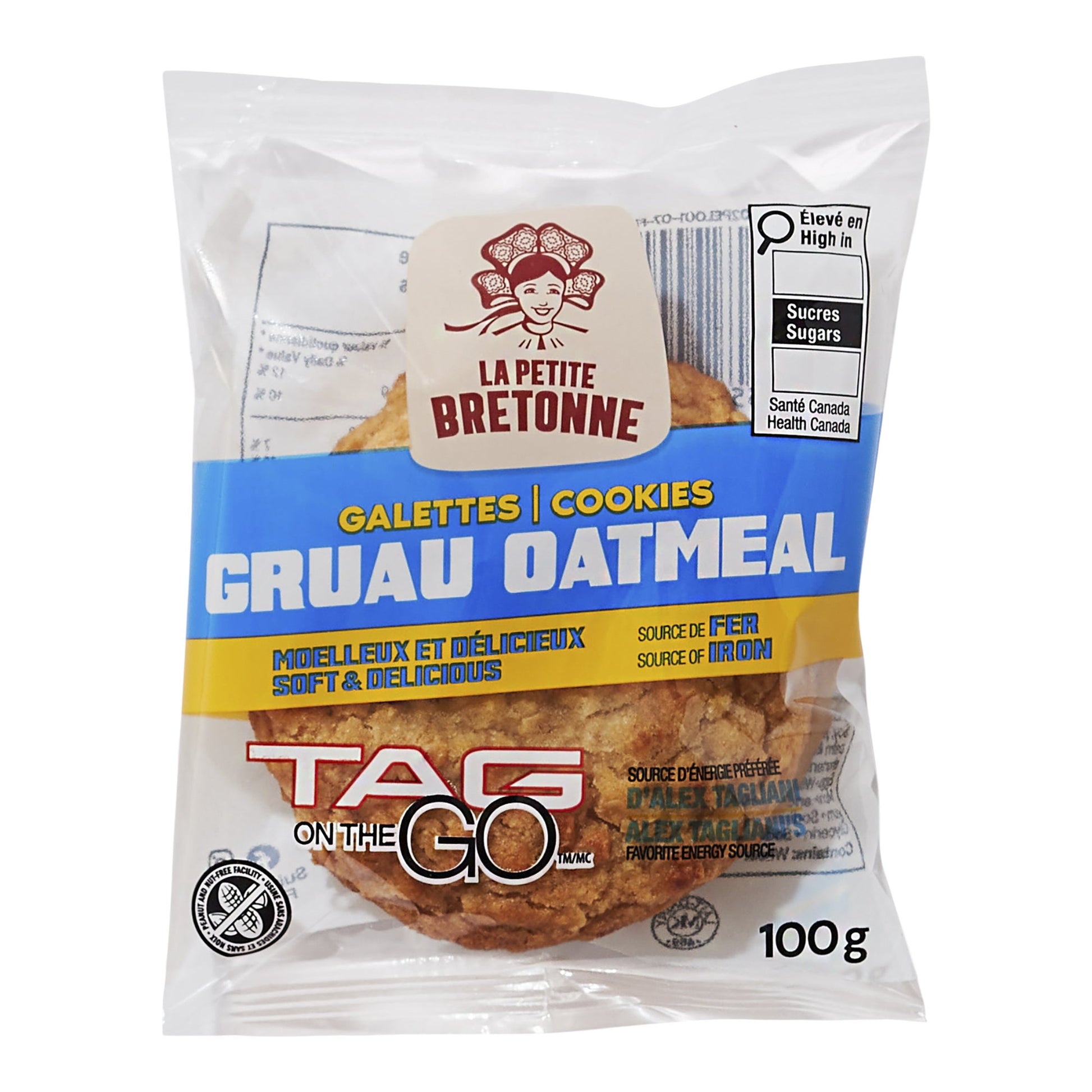 Tag On The Go Oatmeal Cookies, 12 x 100 g - image 2