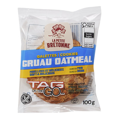 Tag On The Go Oatmeal Cookies, 12 x 100 g - image 2