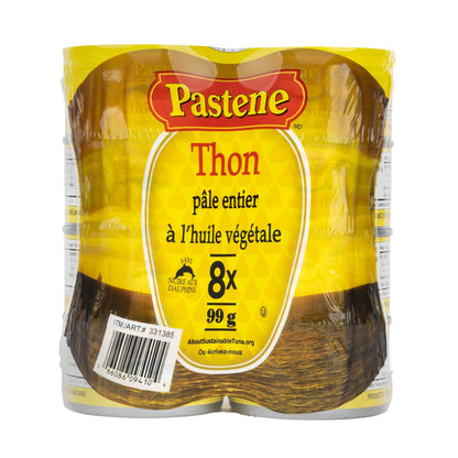 Pastene Solid Light Tuna, 8-count - image 1